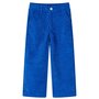VIDAXL Pantalons pour enfants velours cotele bleu cobalt 104