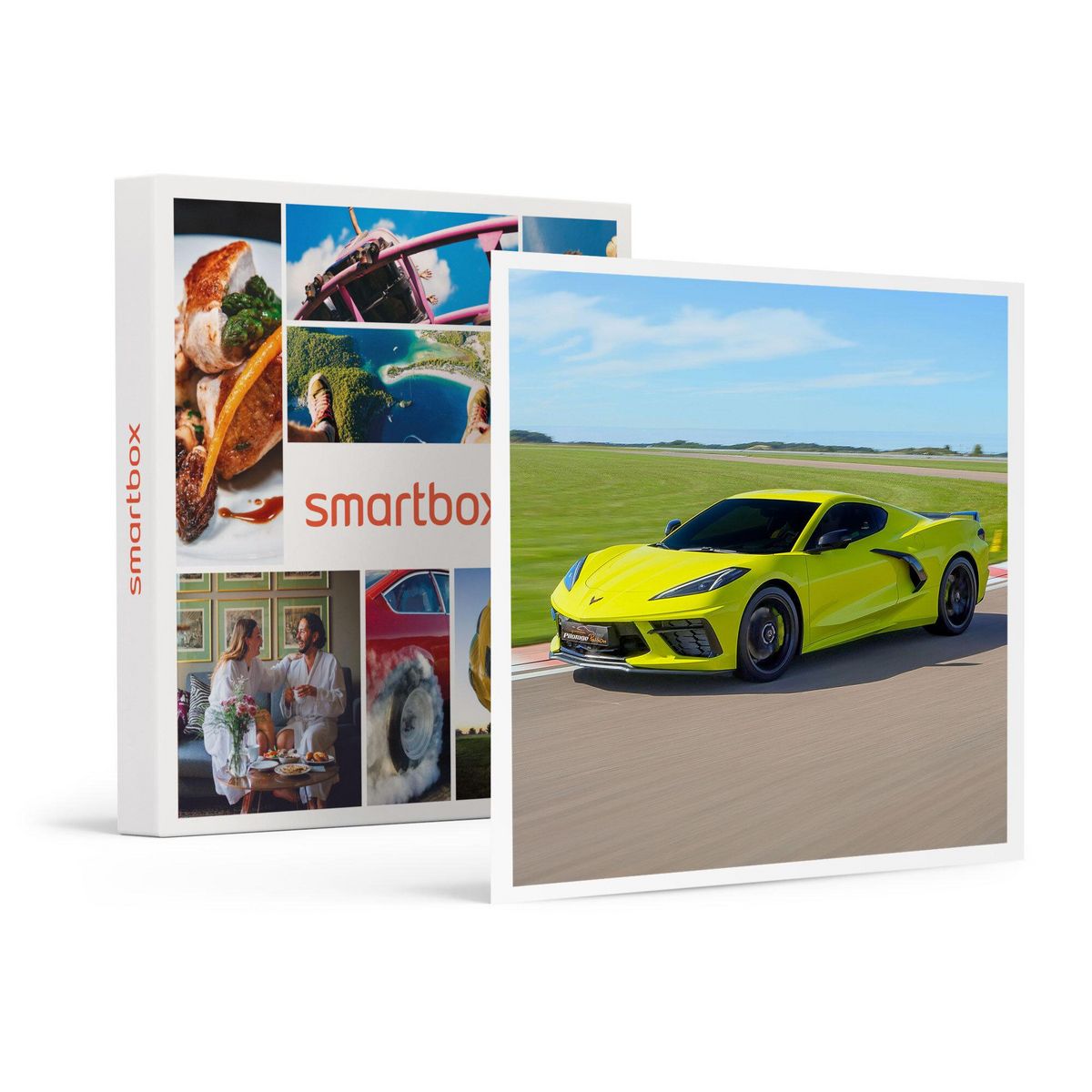 Smartbox Stage de pilotage : 2 tours sur le circuit de Saint-Laurent-de-Mure en Corvette C8 - Coffret Cadeau Sport & Aventure