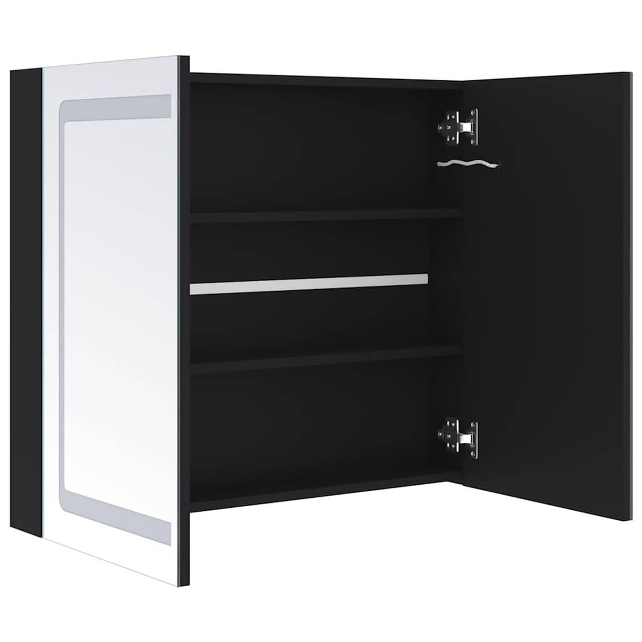 Voir la diapositive 5 : VIDAXL Armoire de salle de bain a miroir led 80x12,2x68 cm