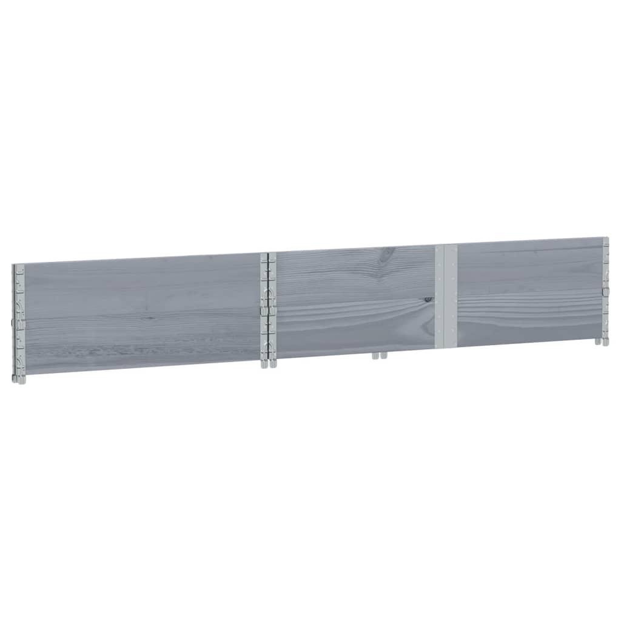 Voir la diapositive 4 : VIDAXL Jardiniere gris 150x100 cm bois de pin massif