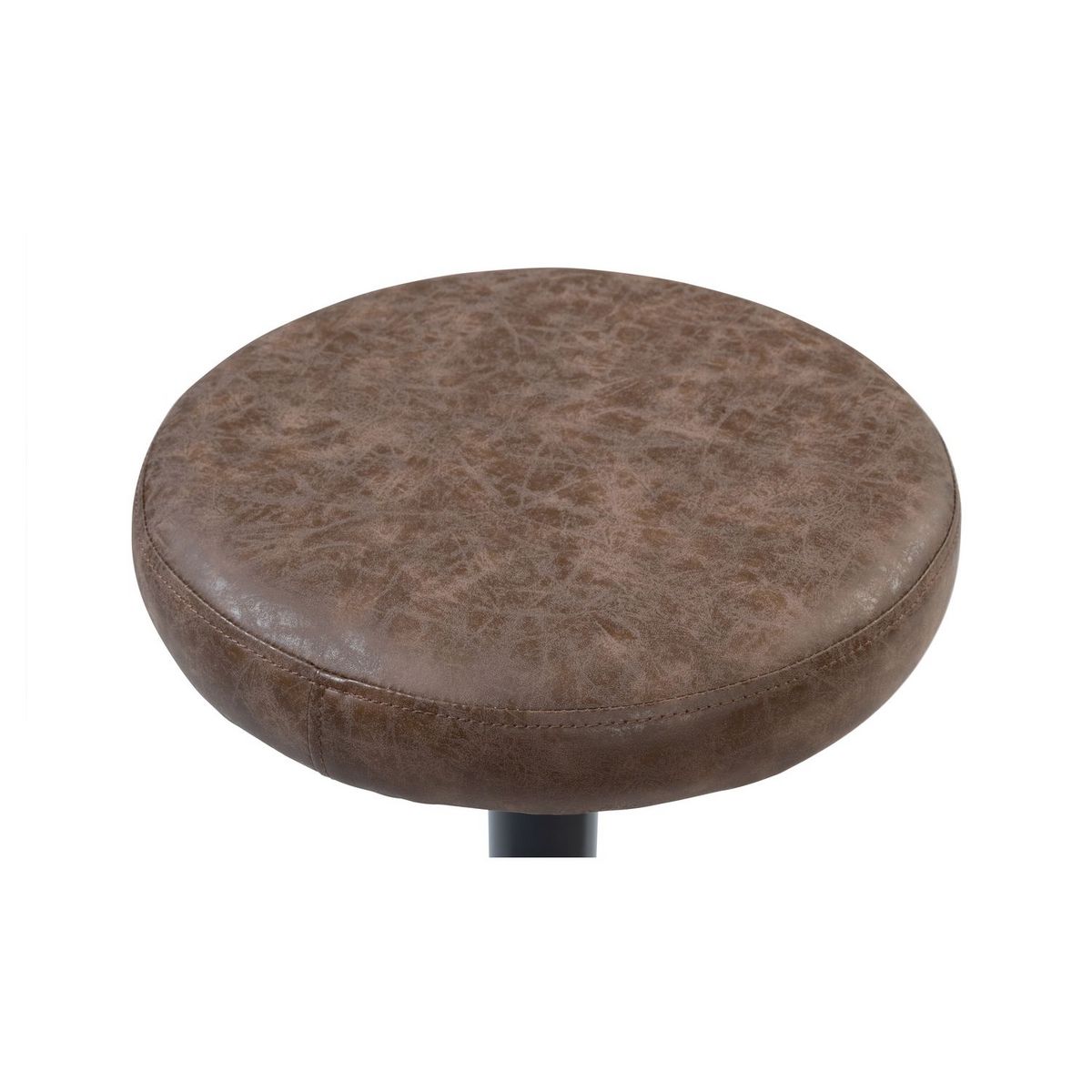 Lot de 2 tabourets de bar style industriel vintage pieds métal MINNESOTA