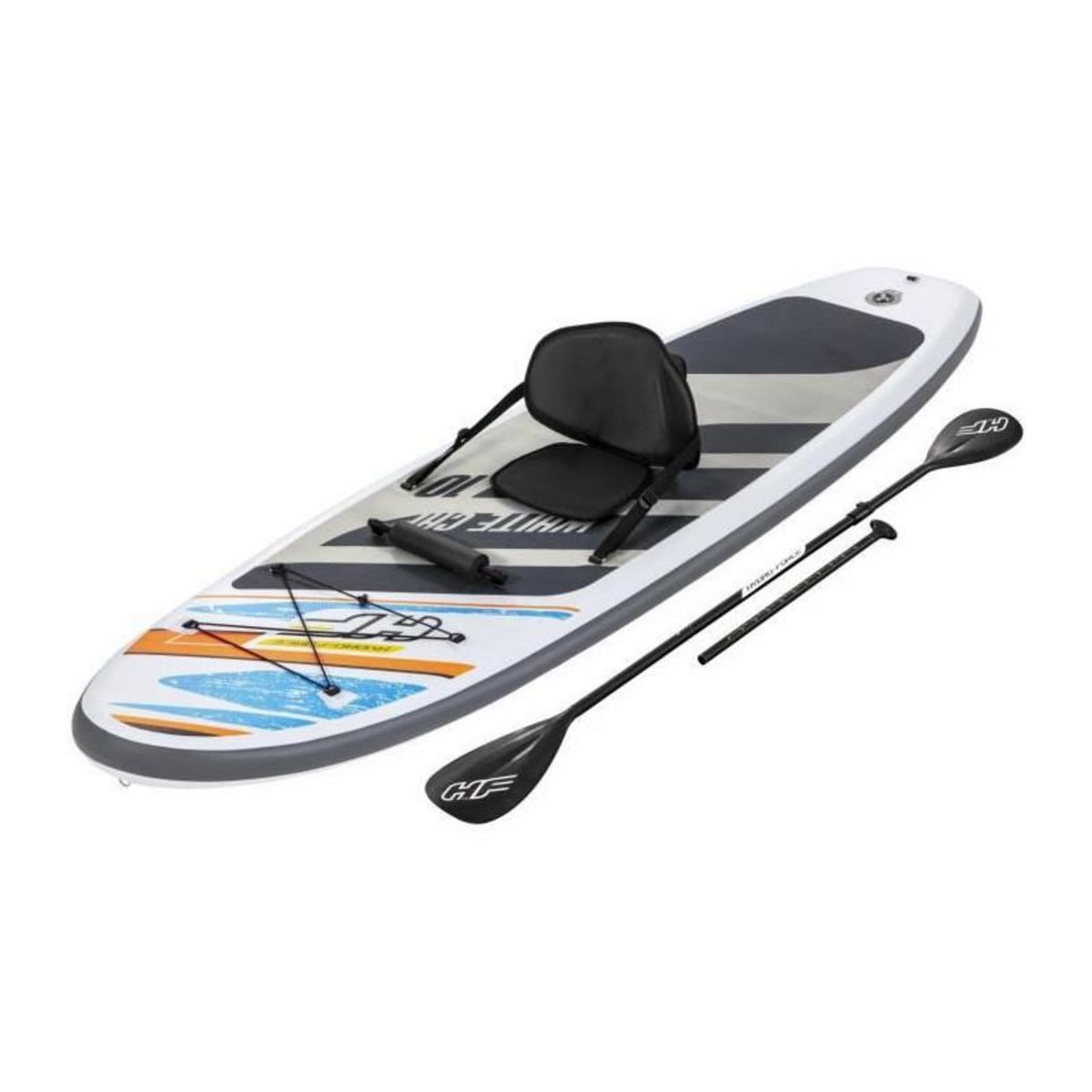 BESTWAY BESTWAY Paddle Kayak gonflable et transformable, Hydro-Force White Cap - 305 x 84 x 12 cm