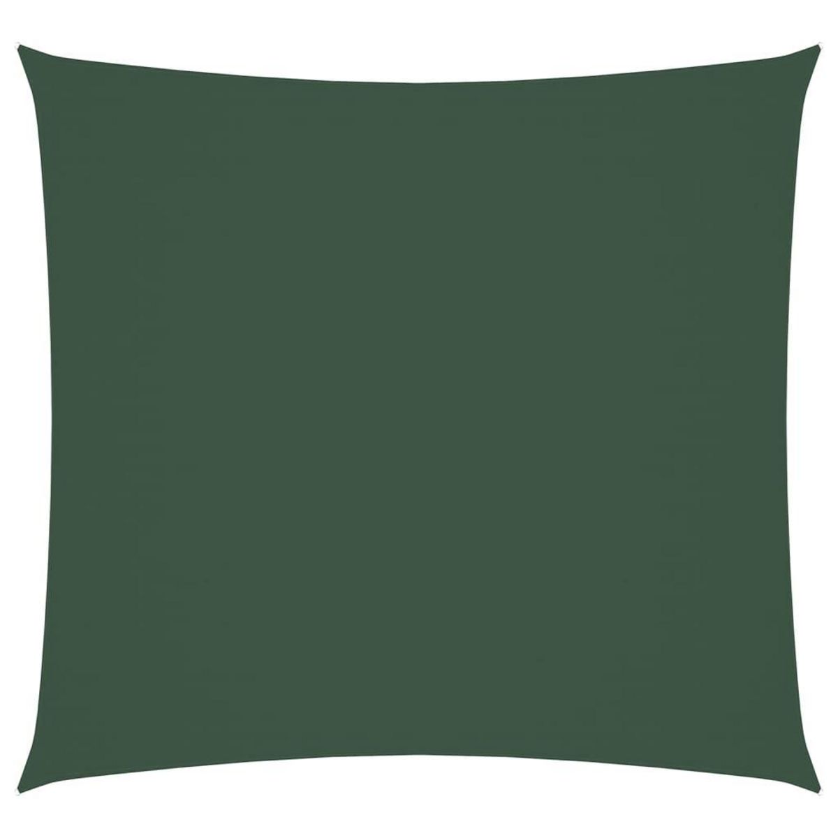 VIDAXL Voile de parasol tissu oxford carre 7x7 m vert fonce