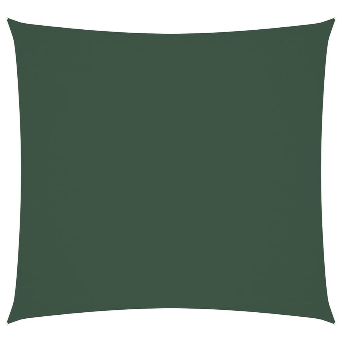 VIDAXL Voile de parasol tissu oxford carre 7x7 m vert fonce