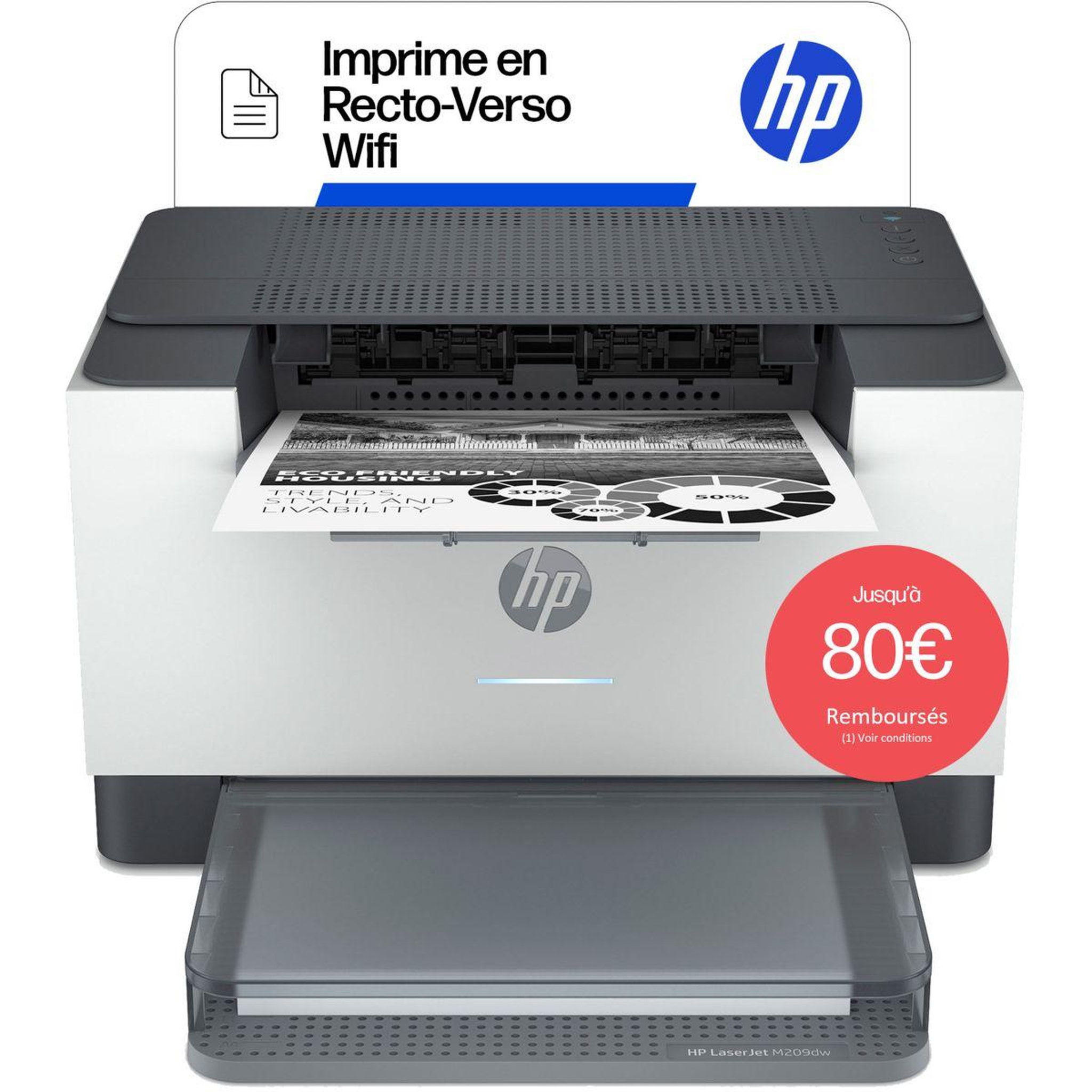 Voir la diapositive 1 : HP Imprimante laser laserjet m209 dw
