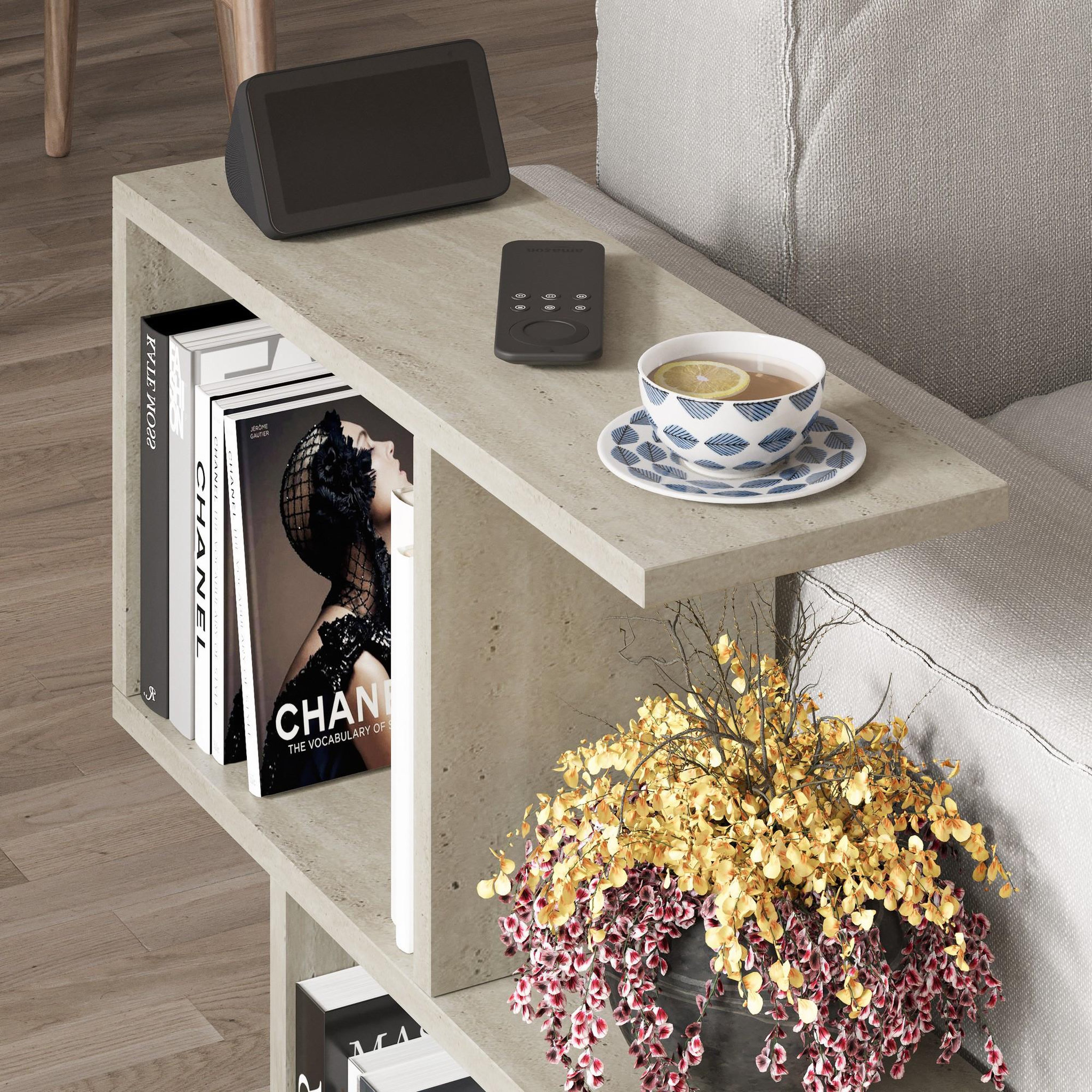 Voir la diapositive 4 : Habitat et Jardin Table basse en bois  homemania  - 60 x 60 x 20 cm - beige