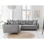 Voir la diapositive 2 : BEST MOBILIER Lena - canapé d'angle convertible - avec coffre - style scandinave - 5 places - gauche