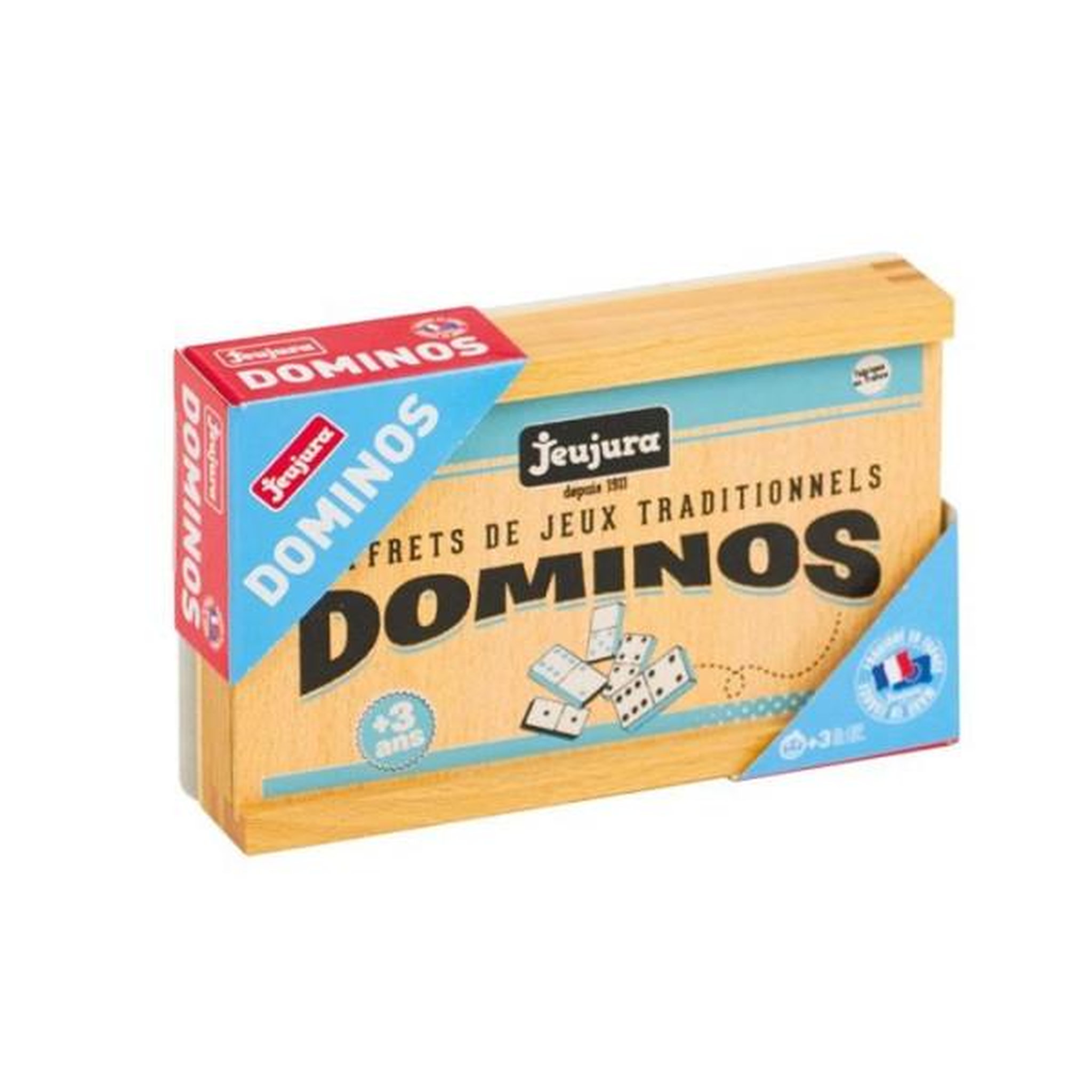 Voir la diapositive 3 : FISHER PRICE PUERICULTURE Jeujura - jeu de dominos en bois - coffret en bois - garçon et fille - a partir de 3 ans