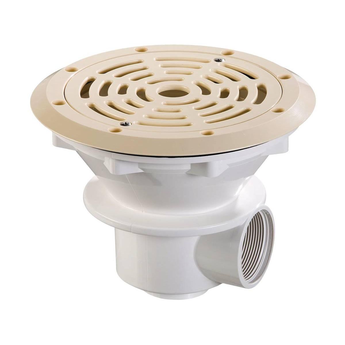 Habitat et Jardin Bonde de fond  Ø 210 mm avec grille ABS  Parker  - Beige
