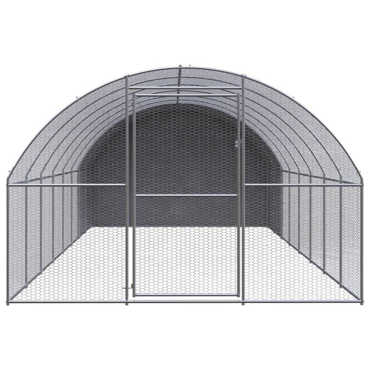 VIDAXL Poulailler d'exterieur 3x8x2 m Acier galvanise