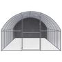 Voir la diapositive 2 : VIDAXL Poulailler d'exterieur 3x8x2 m Acier galvanise