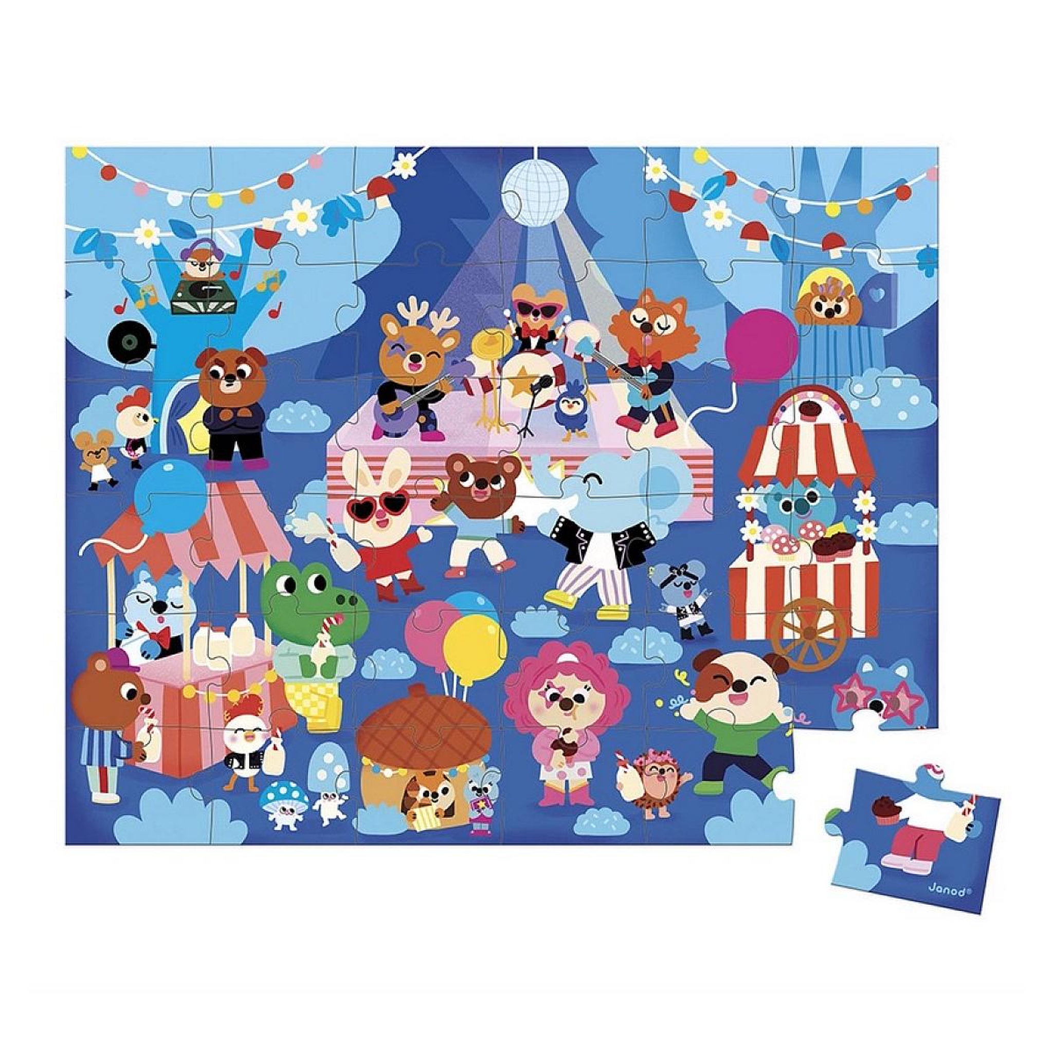 Voir la diapositive 2 : JANOD Puzzle C est la fete - 36 pcs