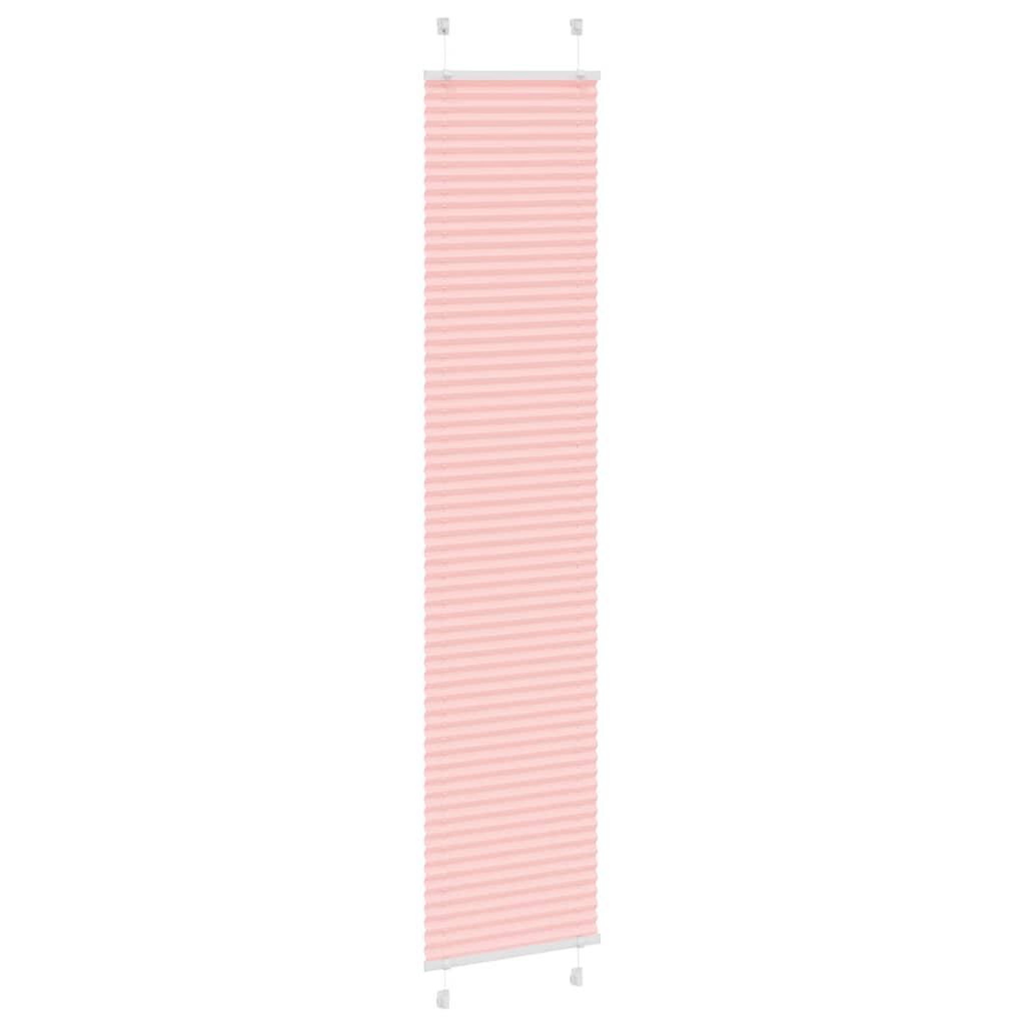 Voir la diapositive 3 : VIDAXL Store plisse rose 50x200 cm largeur du tissu 49,4 cm polyester