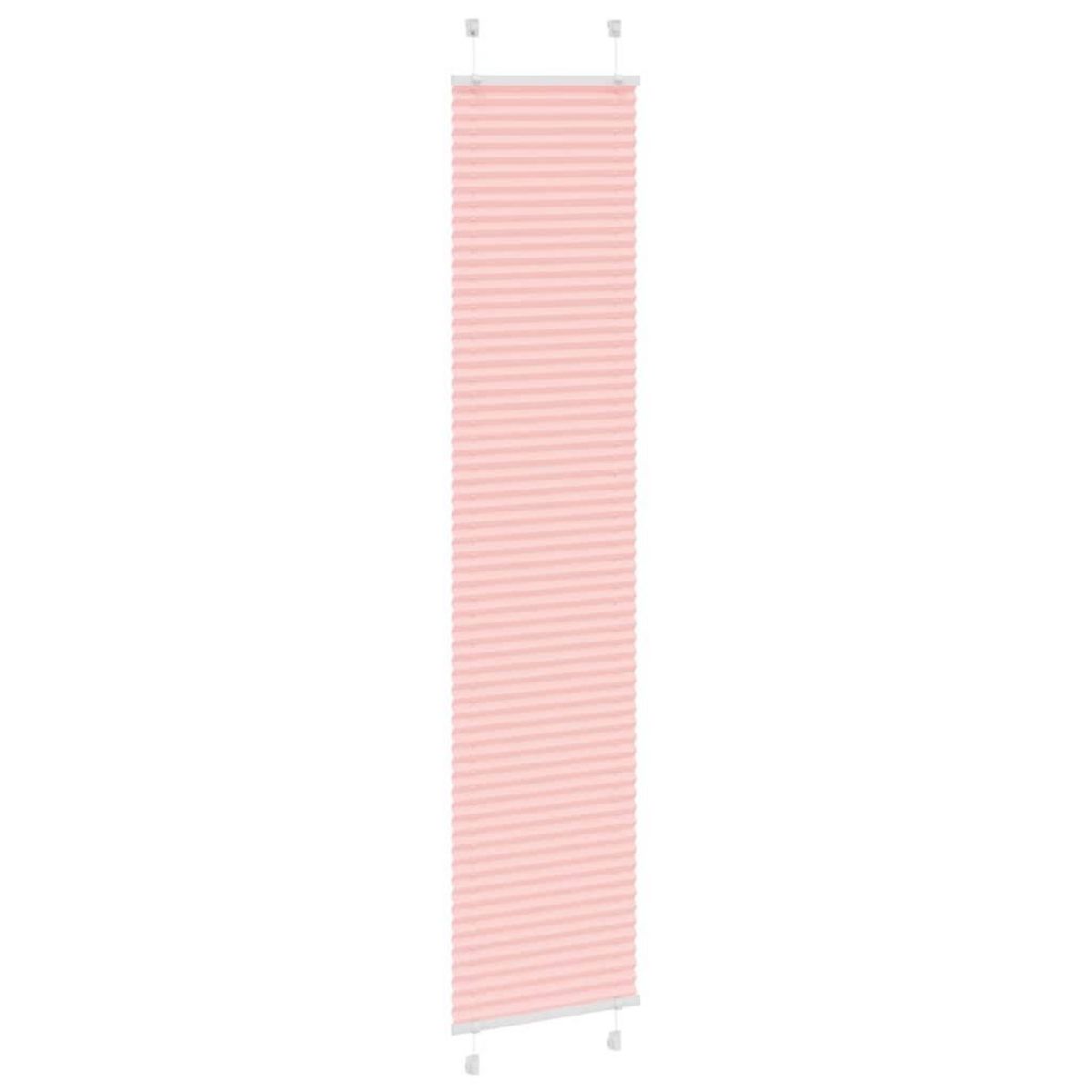 VIDAXL Store plisse rose 50x200 cm largeur du tissu 49,4 cm polyester