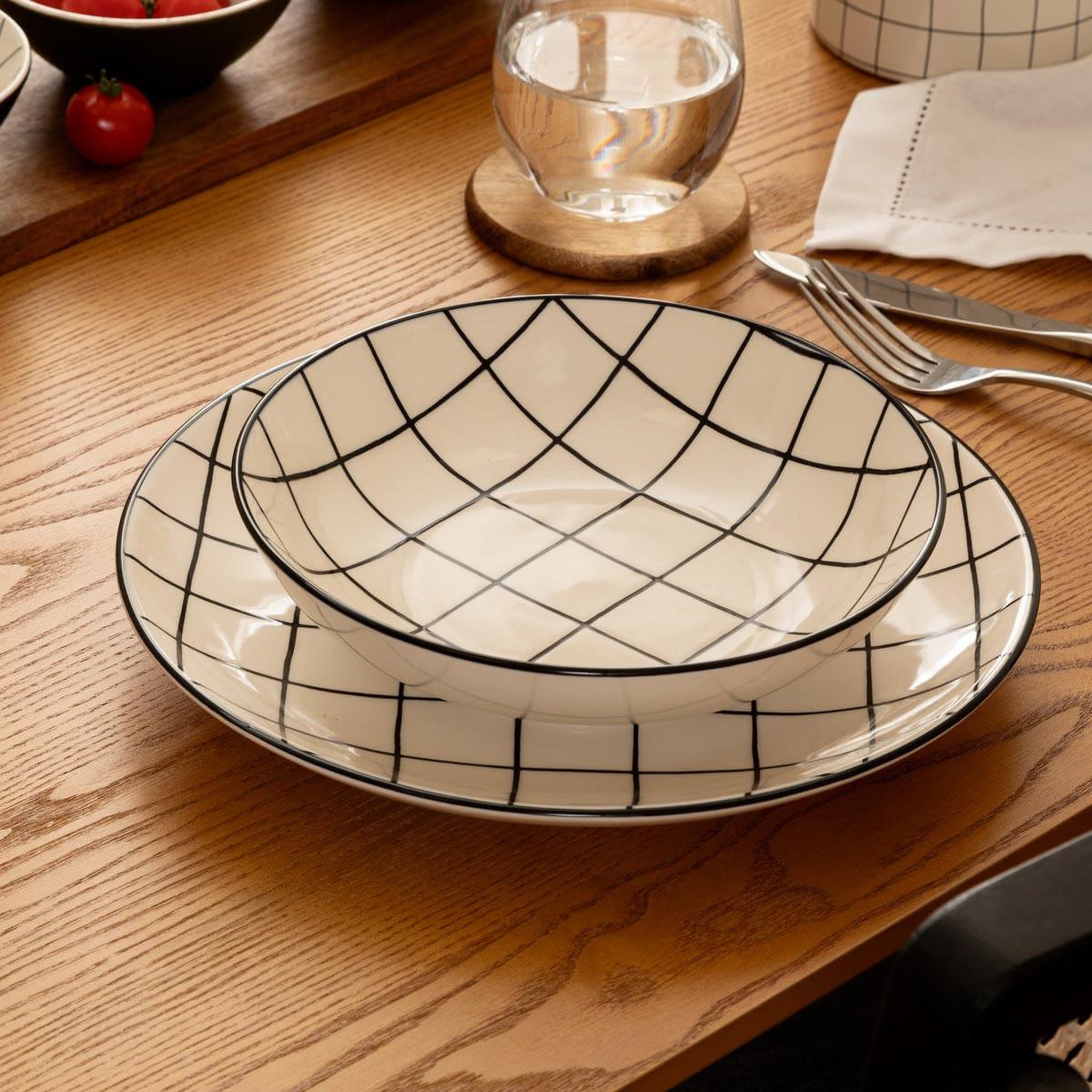 Voir la diapositive 3 : SECRET DE GOURMET Lot de 6 dessous de verre  acacia  10cm marron