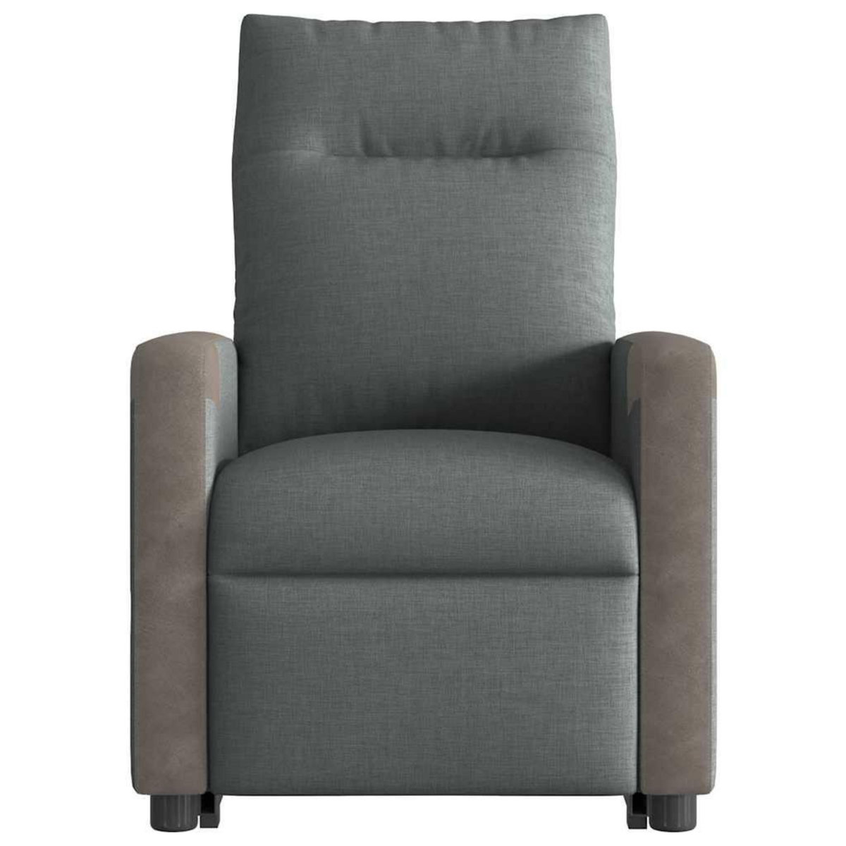 VIDAXL Fauteuil inclinable Gris fonce Tissu