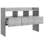 Voir la diapositive 5 : VIDAXL Buffet Gris beton 105x30x70 cm Bois d'ingenierie