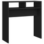 Voir la diapositive 2 : VIDAXL Table console noir 78x30x80 cm bois d'ingenierie