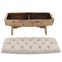 Voir la diapositive 4 : VIDAXL Banc de rangement Bois massif et tissu 103 x 51 x 44 cm