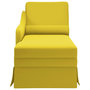 Voir la diapositive 4 : VIDAXL Fauteuil long avec traversin et accoudoir droit jaune velours