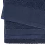VIDAXL Serviettes de bain 5 pcs Coton 450 g/m² 100x150 cm Bleu marine