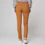 INEXTENSO Pantalon skinny 7/8 eme beige camel femme