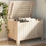 VIDAXL Boîte de rangement avec couvercle RANA bois massif de pin