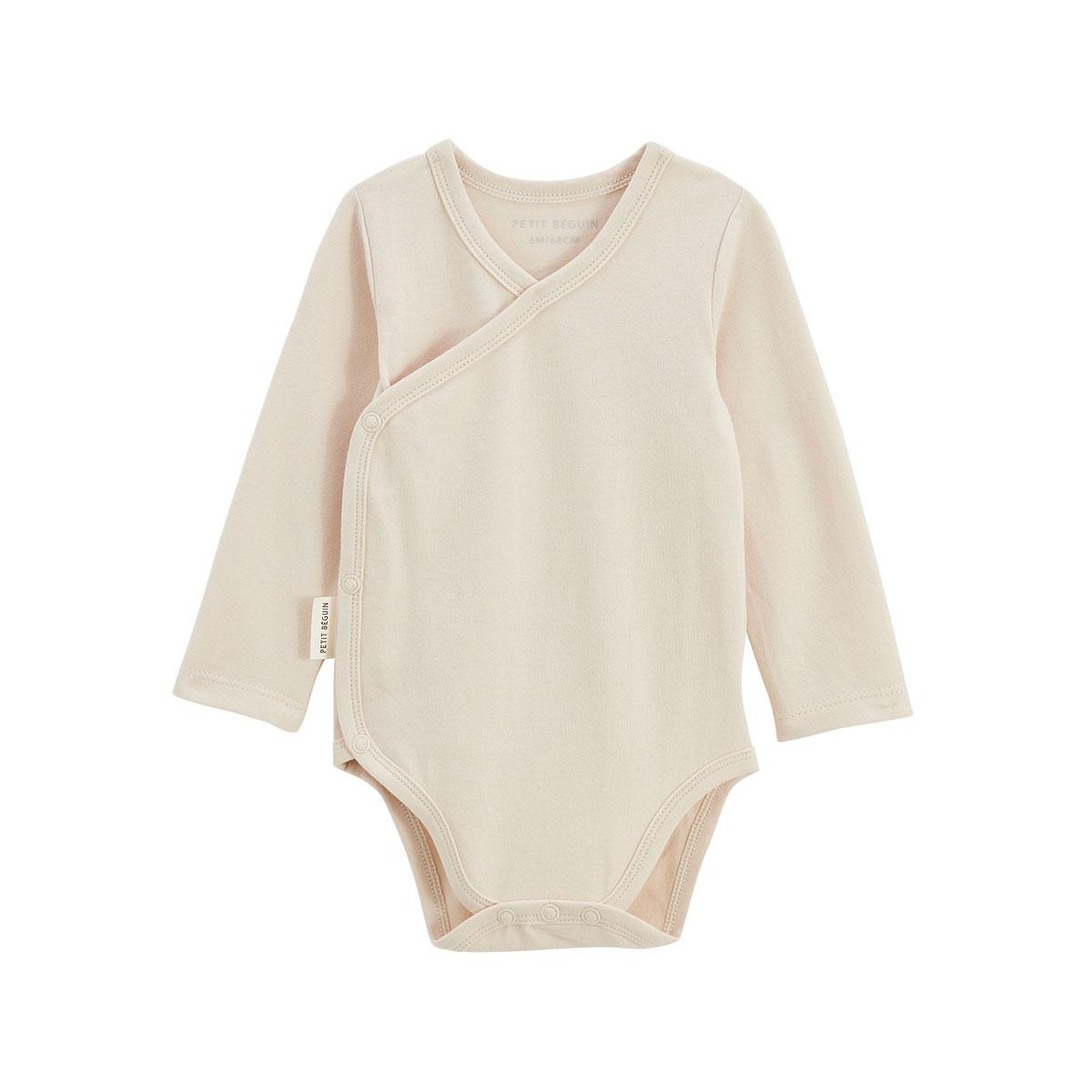 Voir la diapositive 5 : Petit Béguin Lot de 5 bodies bébé manches longues ouverture croisée mini rêve