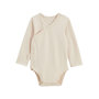Voir la diapositive 5 : Petit Béguin Lot de 5 bodies bébé manches longues ouverture croisée Mini Rêve