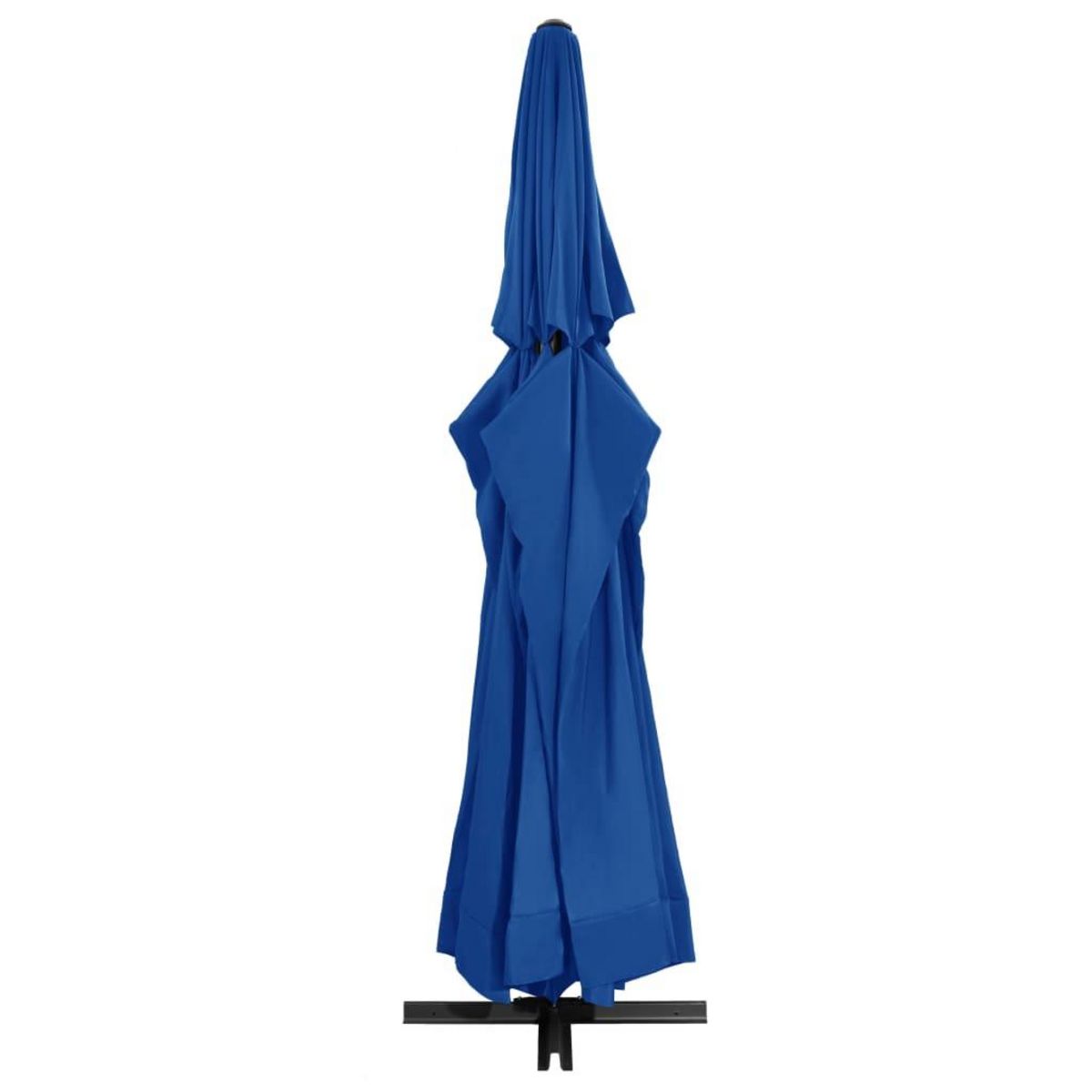VIDAXL Parasol de jardin avec mat en aluminium 500 cm bleu azure