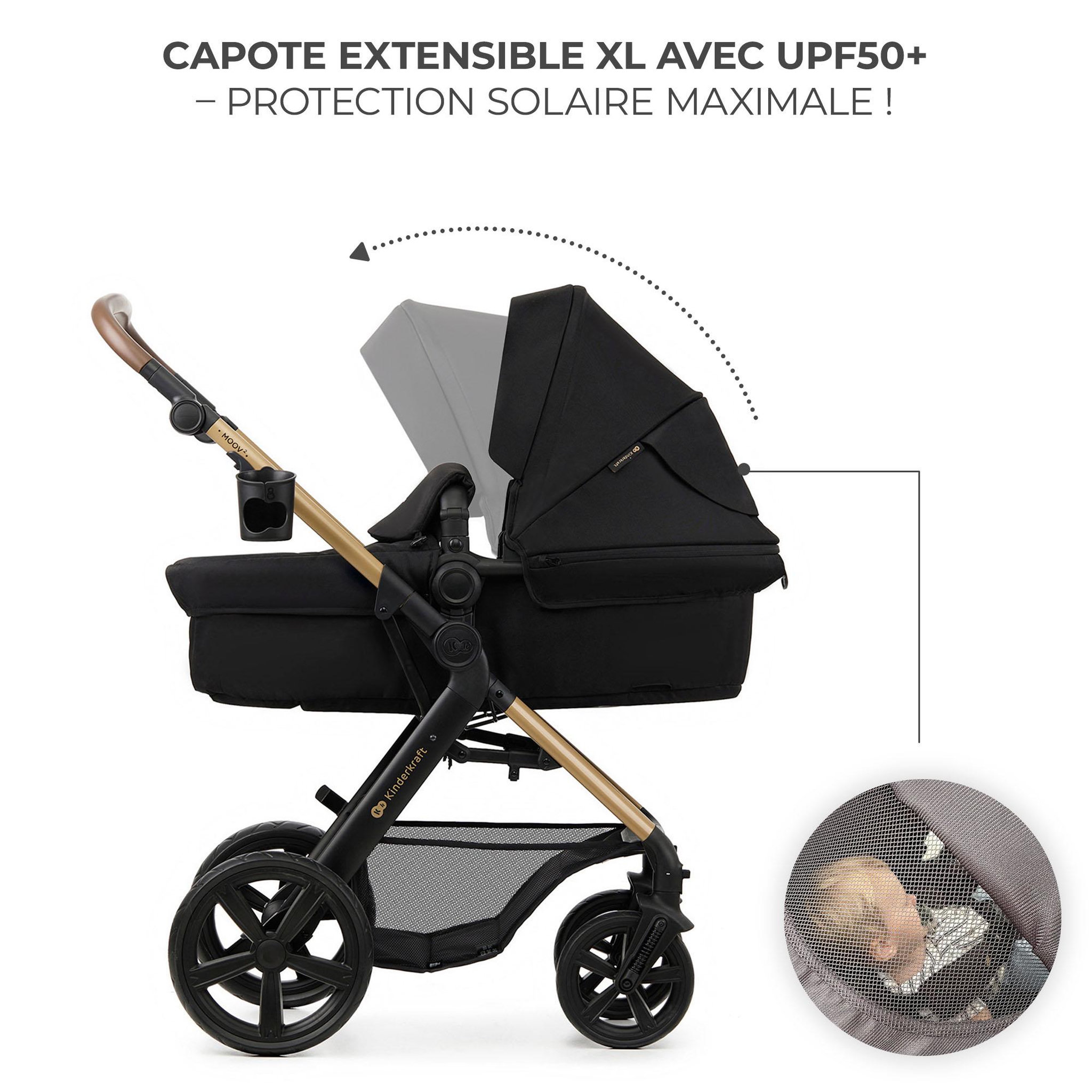 Voir la diapositive 2 : KINDERKRAFT Poussette trio moov 2 pratique et confortable