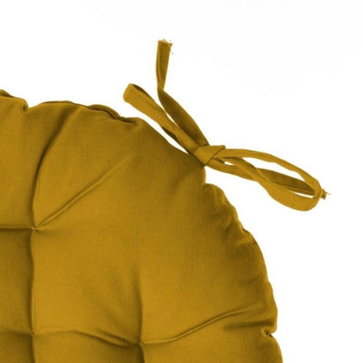 ATMOSPHERA Galette de Chaise Ronde  Leana  38cm Ocre