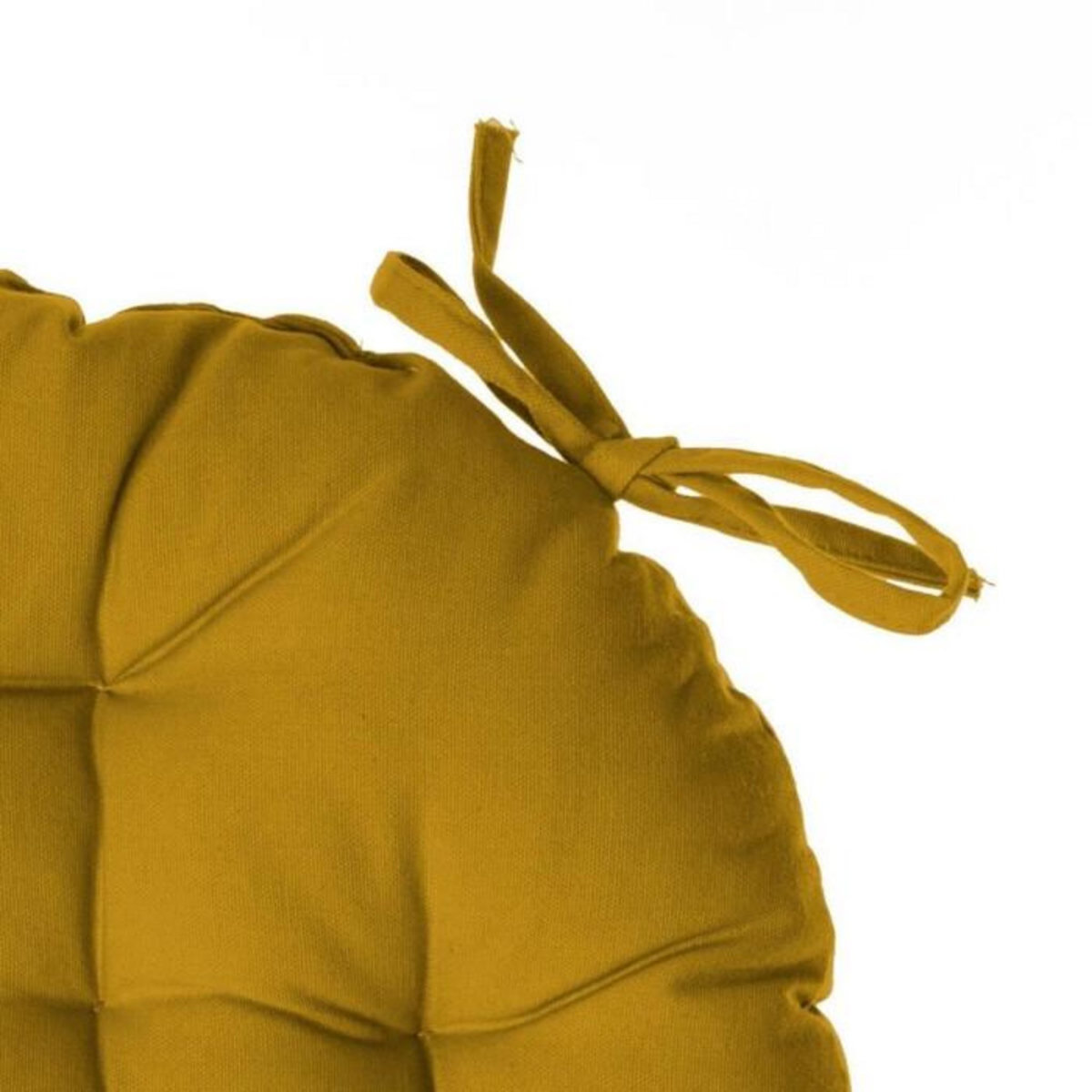 ATMOSPHERA Galette de Chaise Ronde  Leana  38cm Ocre