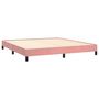 Voir la diapositive 4 : VIDAXL Cadre de lit sans matelas rose 180x200 cm velours