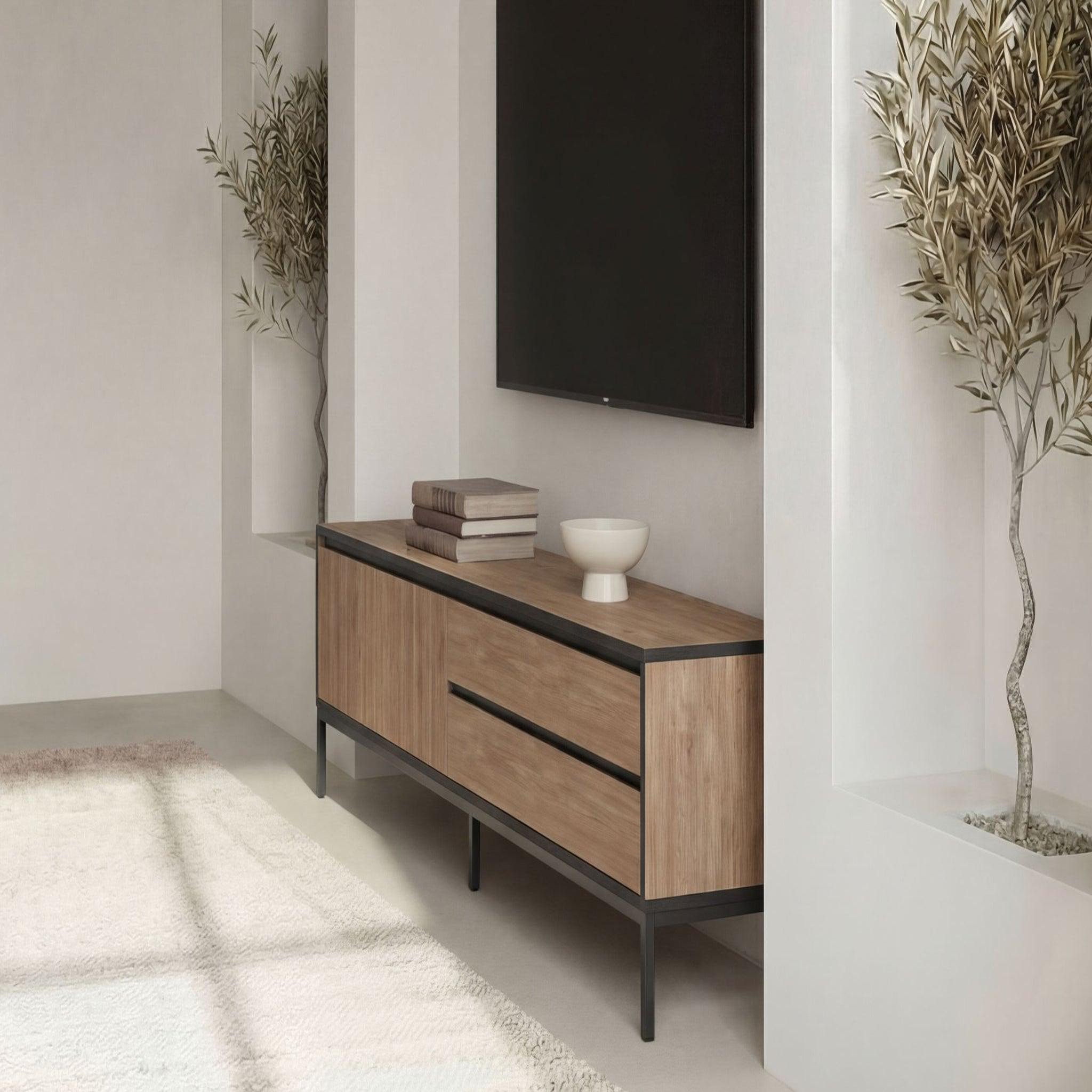 Voir la diapositive 4 : CASANOVA PARIS Vana - meuble tv 180cm en mélamine