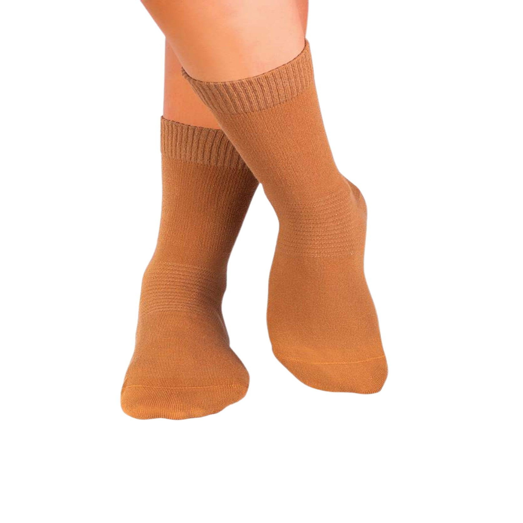 PIRIN HILL Chaussettes pour diabétiques - cappucino. Coloris disponibles : Marron