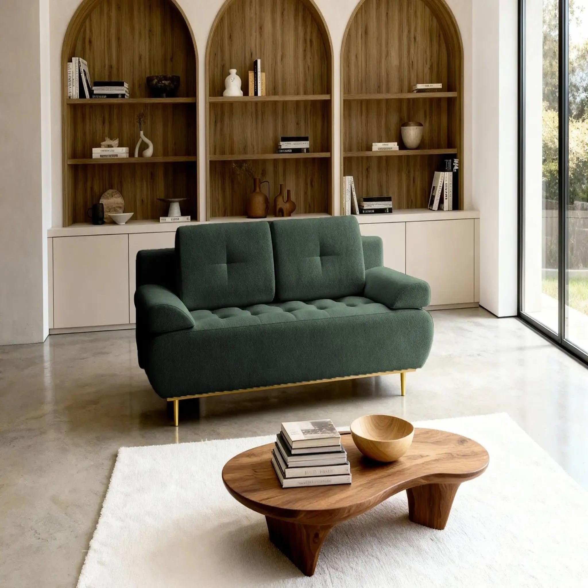 Voir la diapositive 6 : CASANOVA PARIS Amaro - canapé droit convertible tissu velours 2 places