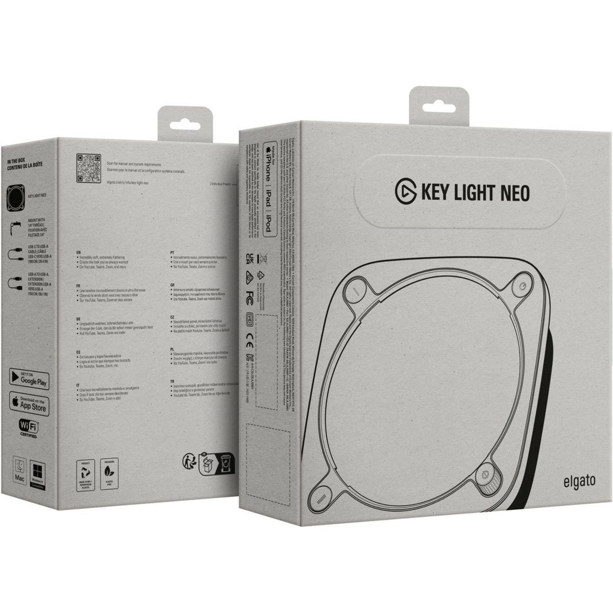 Voir la diapositive 4 : ELGATO GAMING Lampe LED Key Light Neo