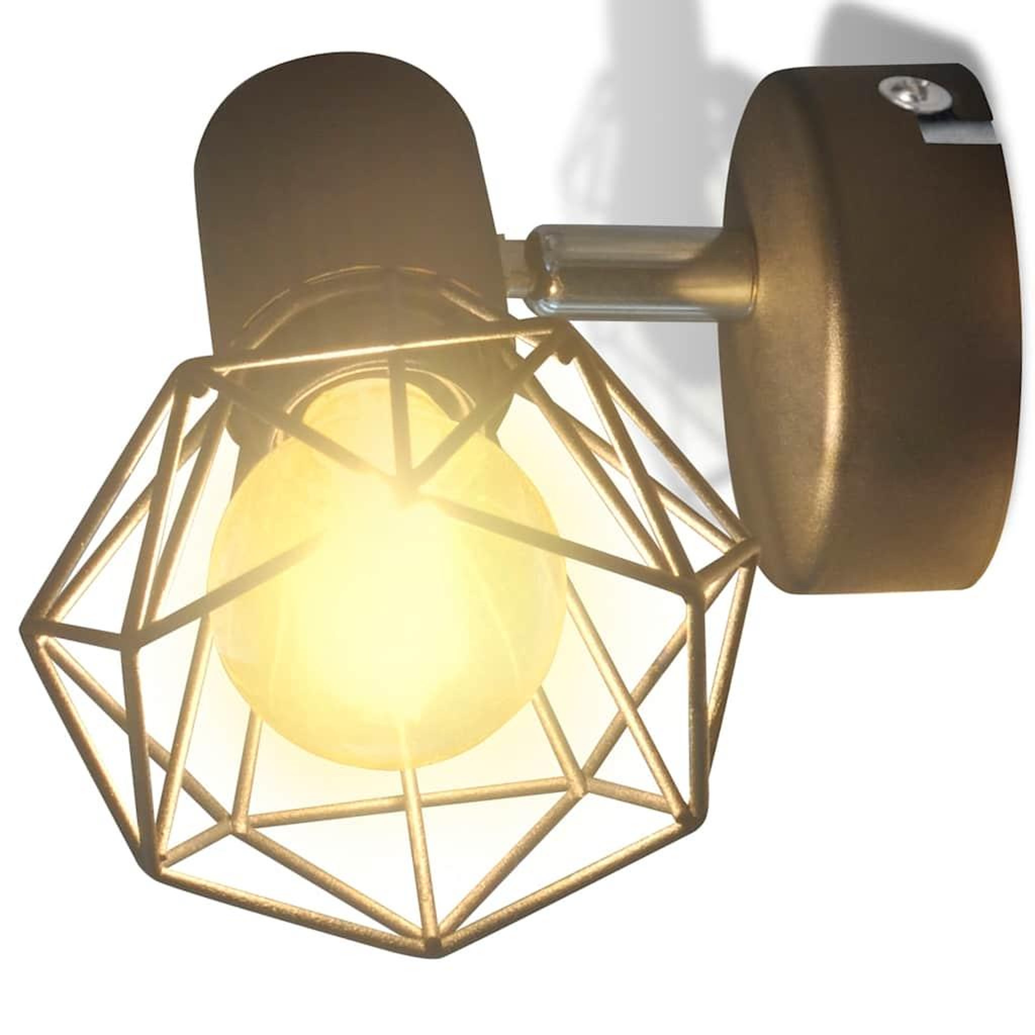Voir la diapositive 5 : VIDAXL Applique murale 2 pcs style industriel noir avec ampoule LED