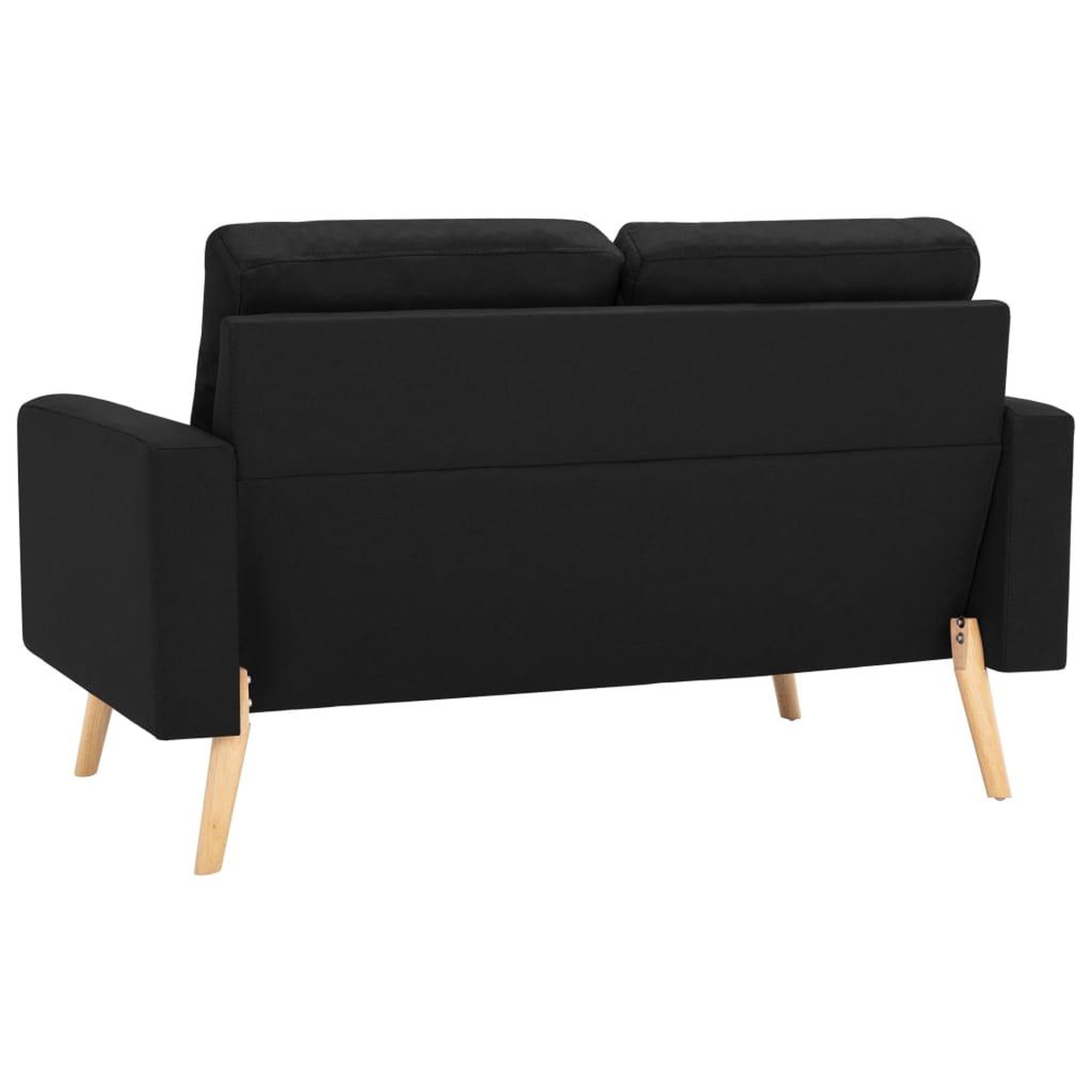 Voir la diapositive 4 : VIDAXL Ensemble de canapes 2 pcs Tissu Noir
