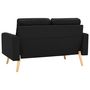 Voir la diapositive 4 : VIDAXL Ensemble de canapes 2 pcs Tissu Noir