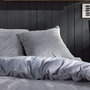 Voir la diapositive 2 : Today Parure de lit - TODAY - Cotelé - 2 personnes - 220 x 240 cm - Gris uni