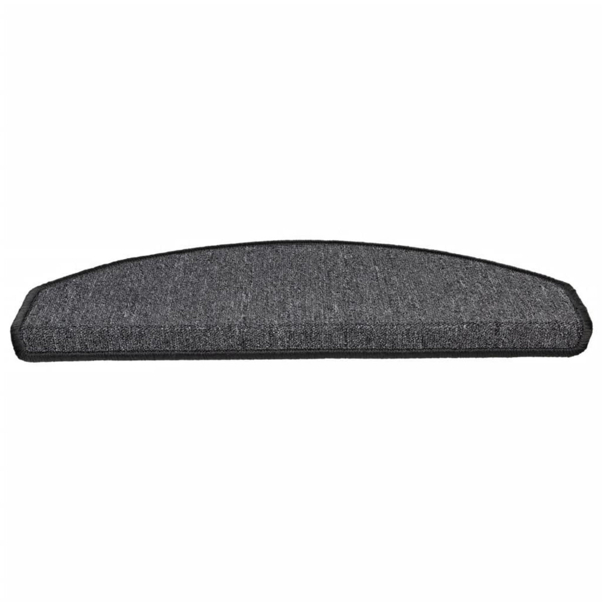 VIDAXL Tapis d'escalier 15 pcs Anthracite 65x24x4 cm