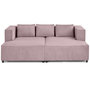 Voir la diapositive 1 : LISA DESIGN Stella - canapé droit 3 places avec double méridienne - assise profonde - en velours côtelé
