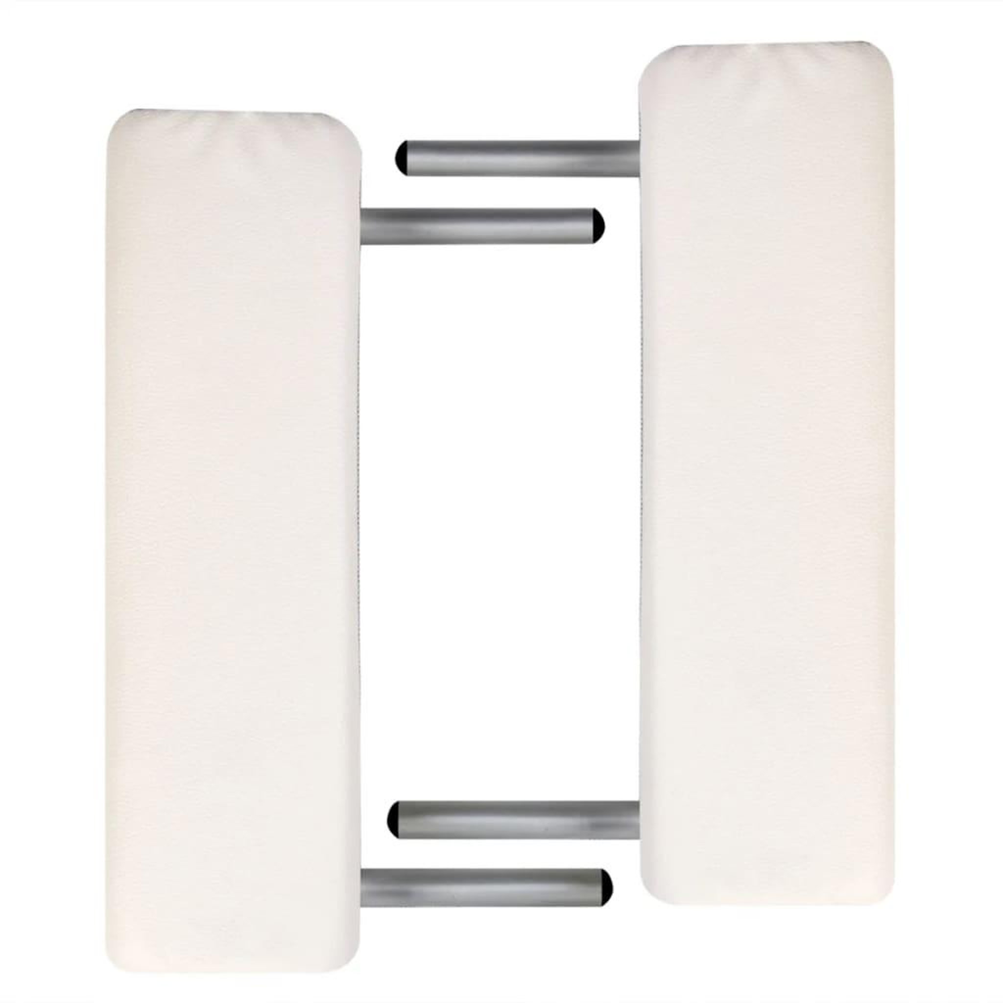 Voir la diapositive 2 : VIDAXL Table de massage pliable Blanc creme 2 zones cadre en aluminium