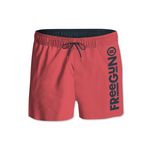 FREEGUN Boardshort court homme ceinture tout-élastiquée. Coloris disponibles : Rouge