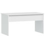 Voir la diapositive 3 : VIDAXL Table basse Blanc 102x50,5x52,5 cm Bois d'ingenierie