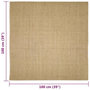 Voir la diapositive 6 : VIDAXL Tapis en sisal pour griffoir 100x100 cm