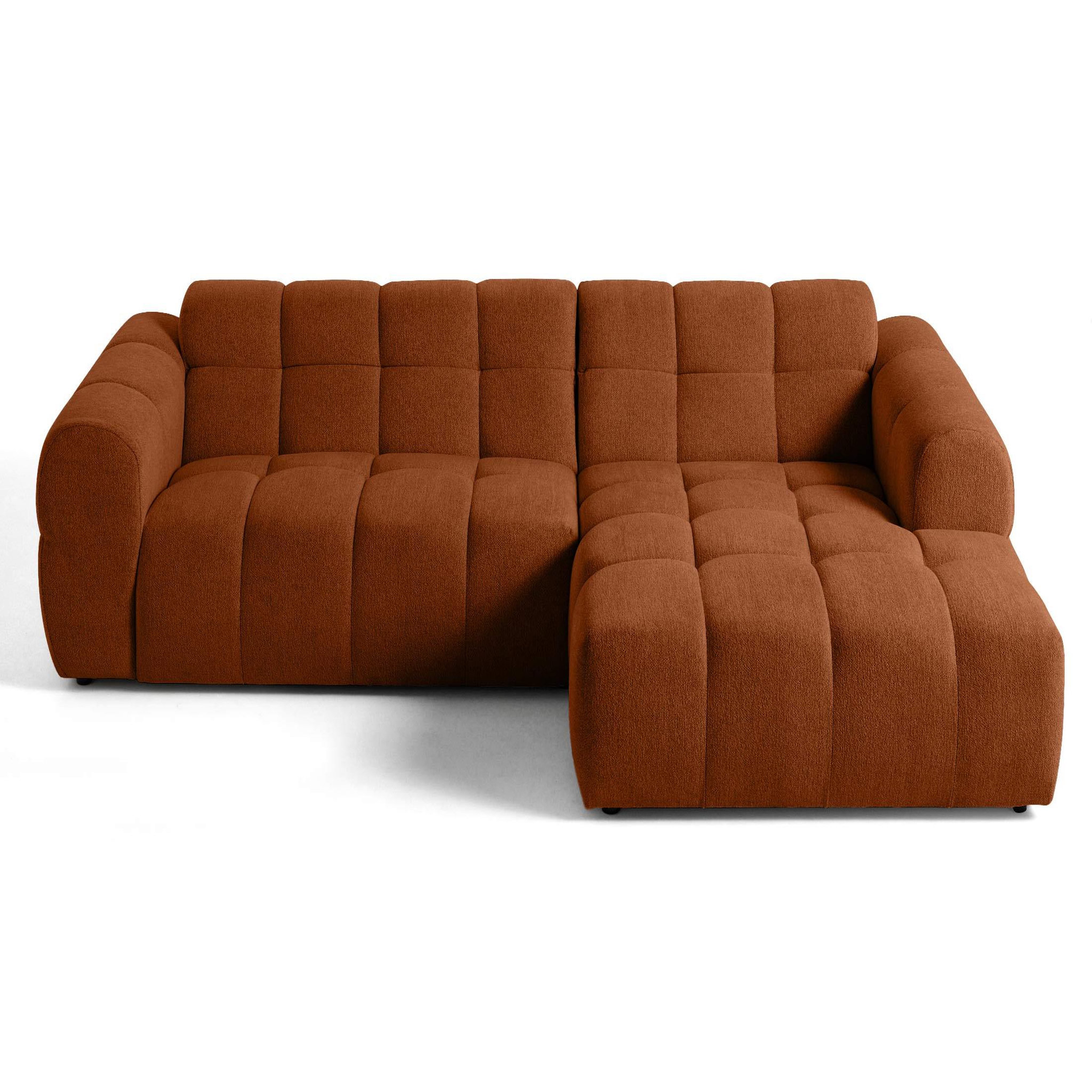 Voir la diapositive 1 : LISA DESIGN Ray - canapé d'angle droit - 4 places - en tissu texturé