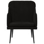 Voir la diapositive 3 : VIDAXL Fauteuil Noir 63x76x80 cm Velours